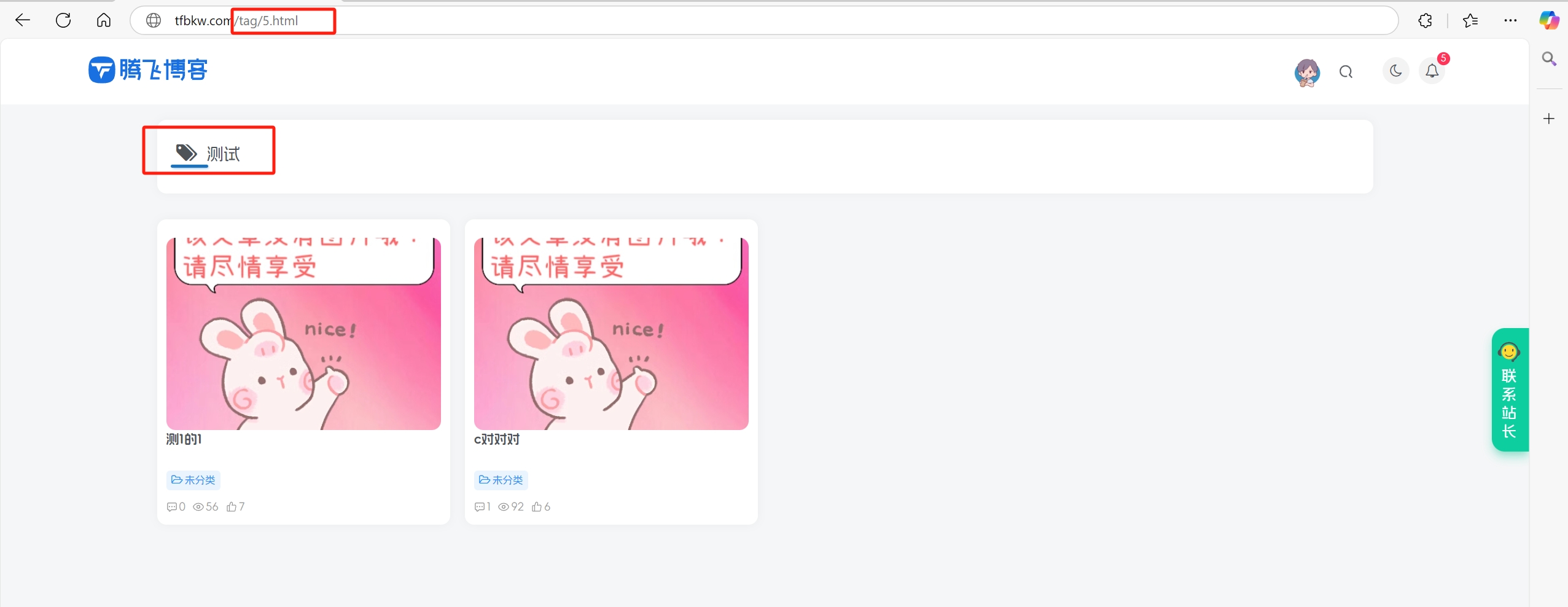 子比主题 - 修改tag标签固定链接代码 - 腾飞博客