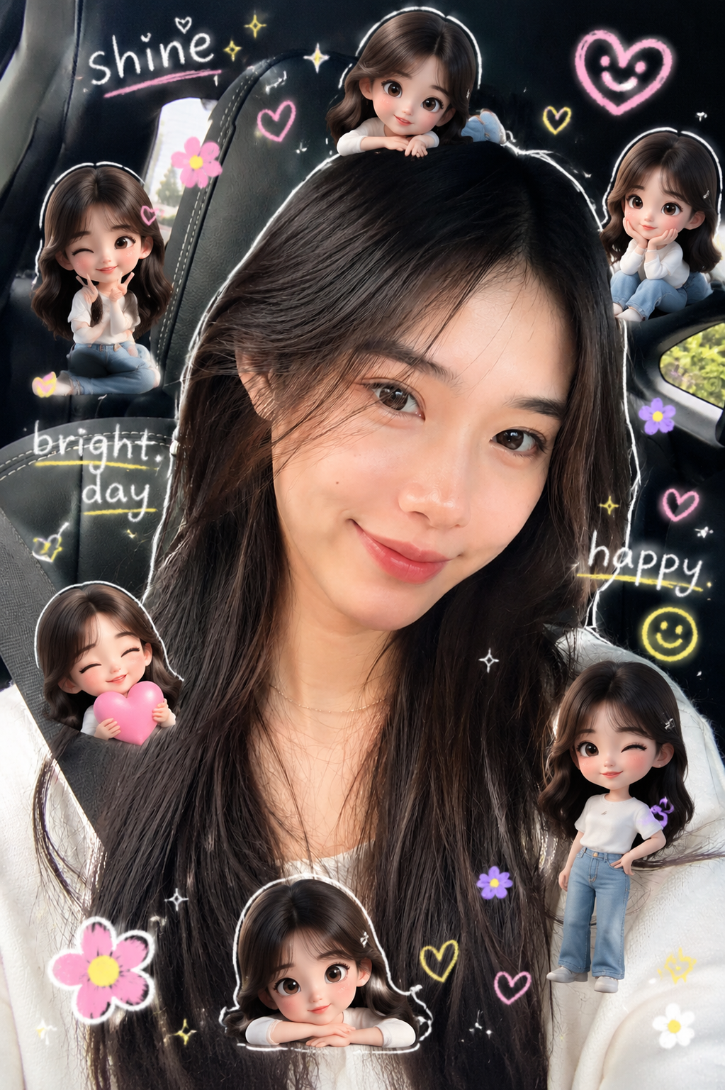 3D风格的同人物Q版迷你形象