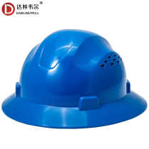 Darinwell's American summer sunscreen masking hard hat male construction site construction leader's head hat is light