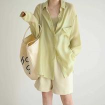 Long-sleeved Tencel sun protection shirt for women summer new design niche cardigan fashion casual thin shirt jacket