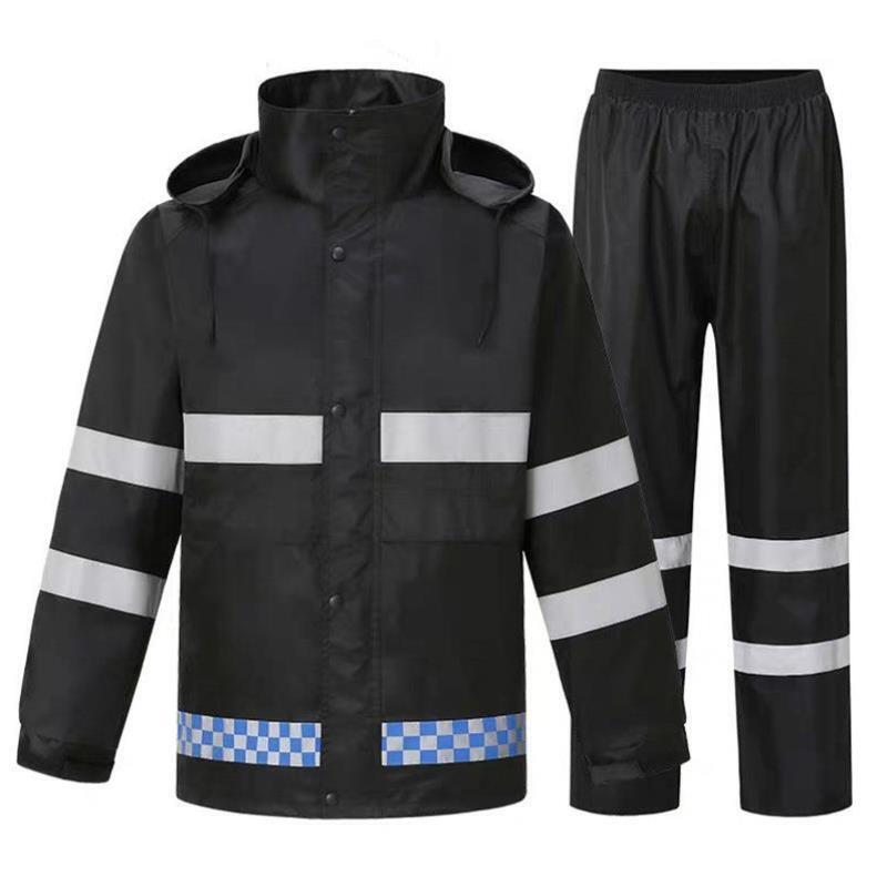 Full-Body Waterproof, Windproof, Farmer's Riding Outdoor Gear, Men's Lightweight Split-Type Warning Raincoat
