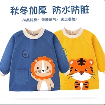 Boy hood clothes Yangqi baby boys Baoqiu Winter Hood Winter Surrounding Hood lamp core suede clothing cover to wear new and cute surrounding