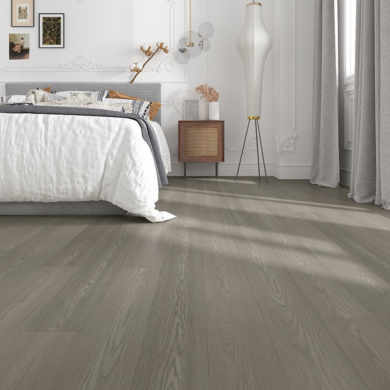 12mm gray wood gray household office workshop environmentally wear resistant log color reinforced composite wood flooring