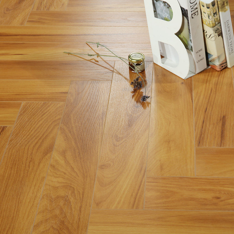 12mm herringbone spelling household environmental protection gray oak grain office wear-resistant reinforced composite wood floor factory outlet