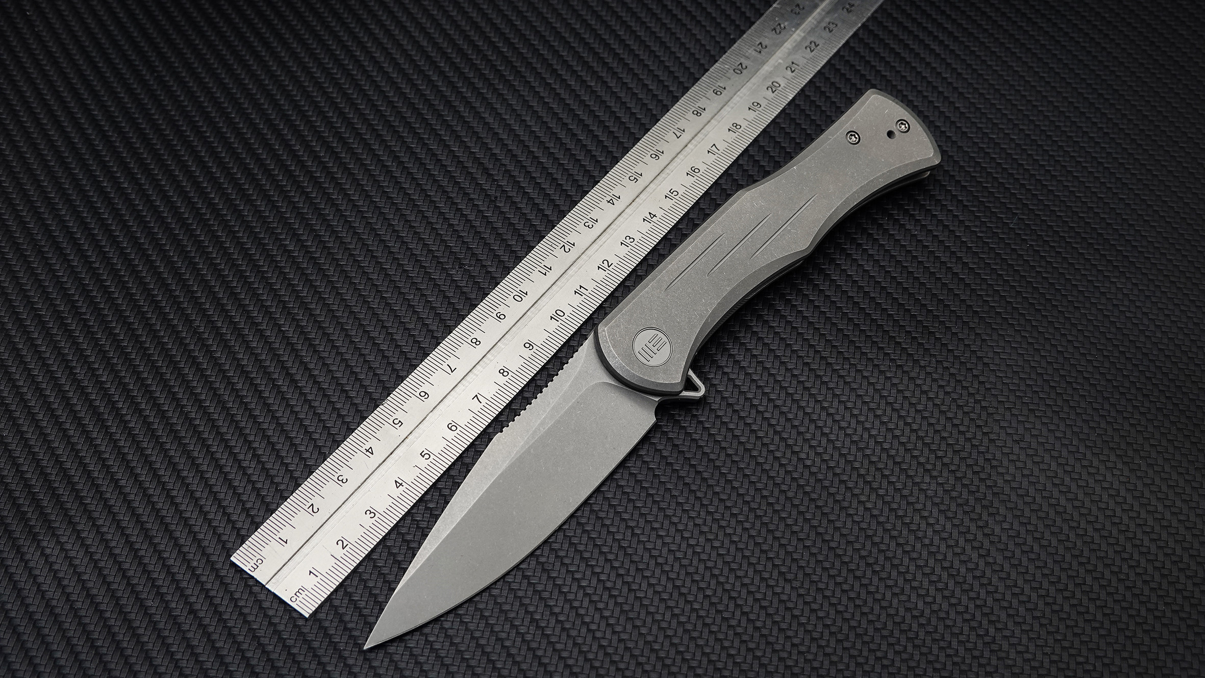 WE KNIFE Primoris outdoor carry-on high hardness portable titanium alloy handle folding knife WE20047A