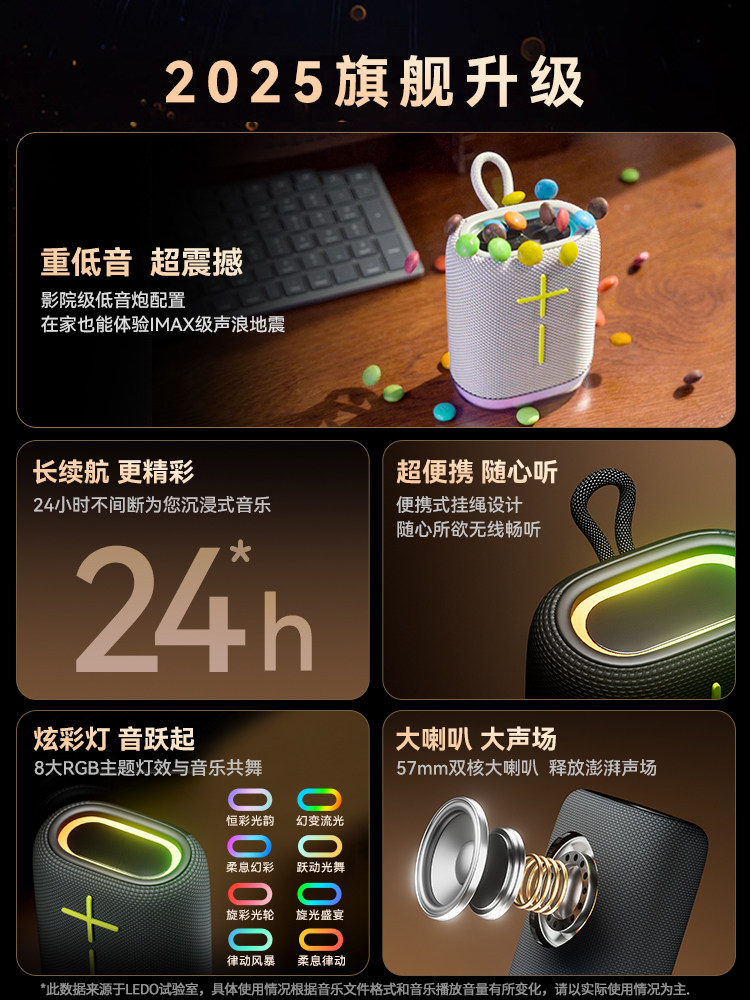 Bluetooth Speaker Wireless Player High Quality Sound Large Volume Small Speaker Mini Portable Subwoofer 2025 New Model