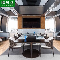 Outdoor patio table and chairs Combined outdoor garden balcony small table and chairs Three sets of sunscreen sunscreen rattan furniture composition