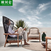 Outdoor Tennis Red Creativity High Back Sofa Chair Patio Garden Balcony Leisure Vines Chair Decent Board Room Hotel Villa Furnishings