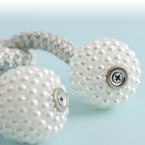 Curtain strap a pair of magnetic attractive cute curtain strap magnet curtain buckle creative rope luxury decoration hook