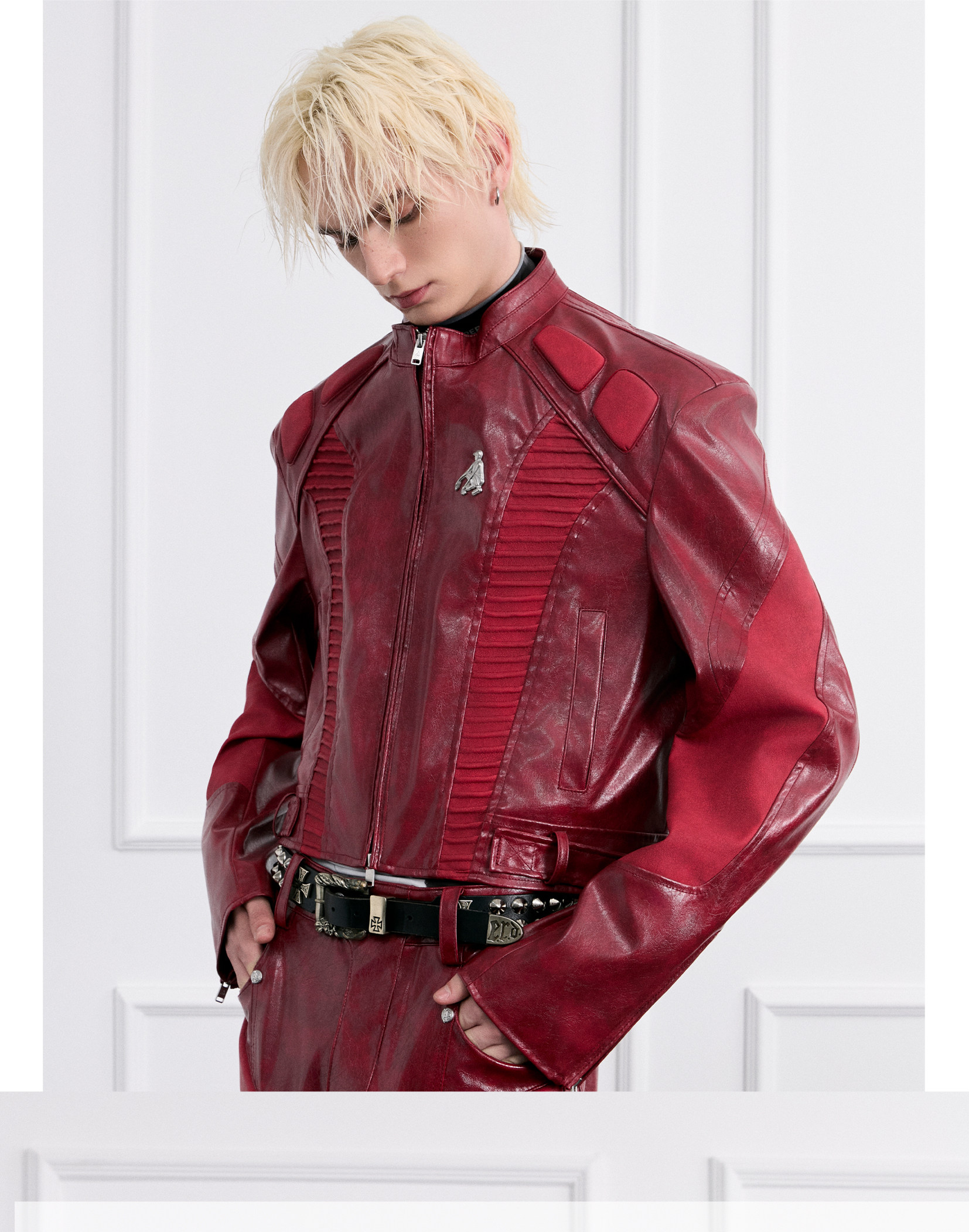 FACEON LAB Akira Cropped Biker Jacket