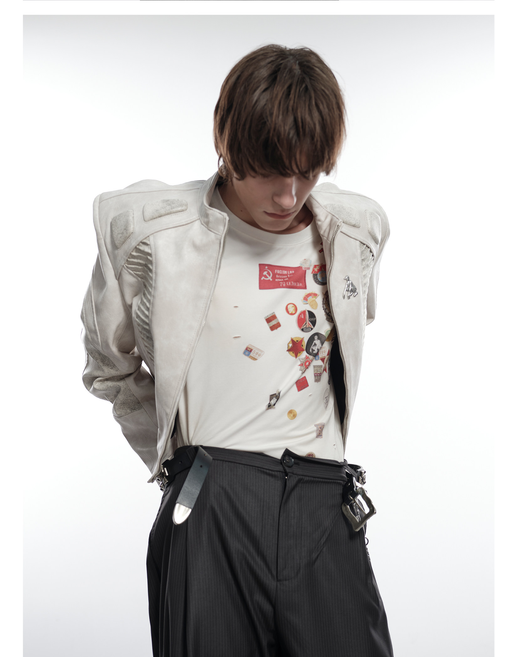 FACEON LAB Akira Cropped Biker Jacket