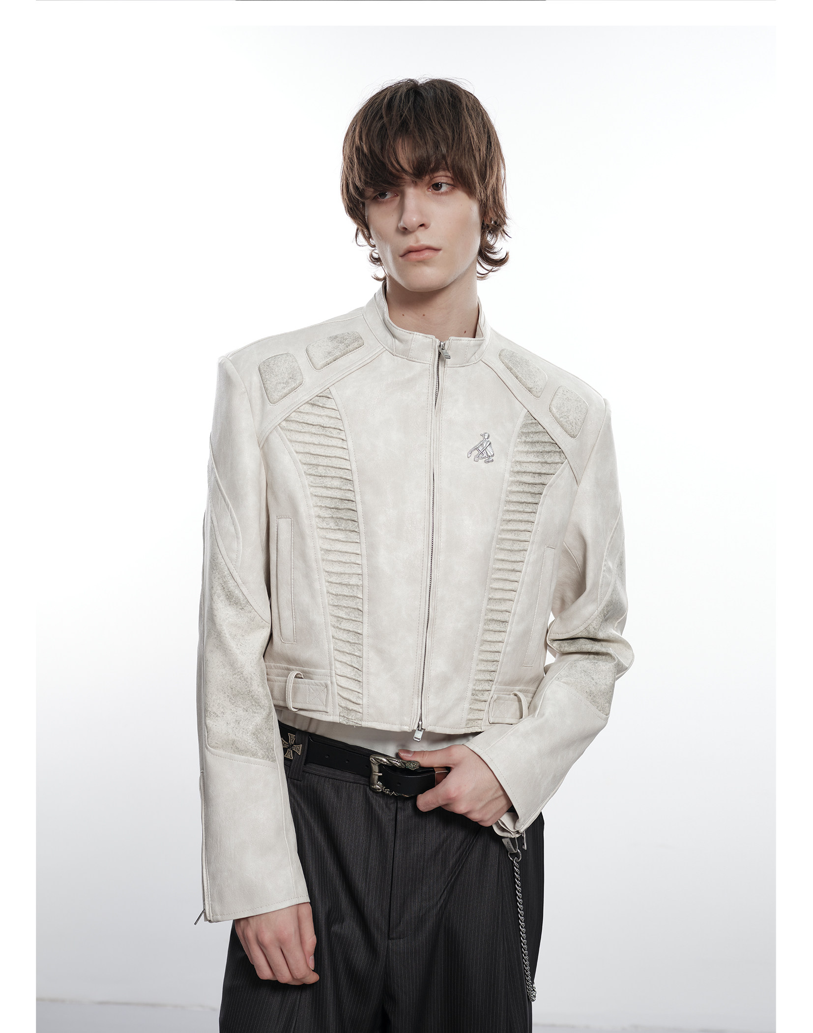 FACEON LAB Akira Cropped Biker Jacket