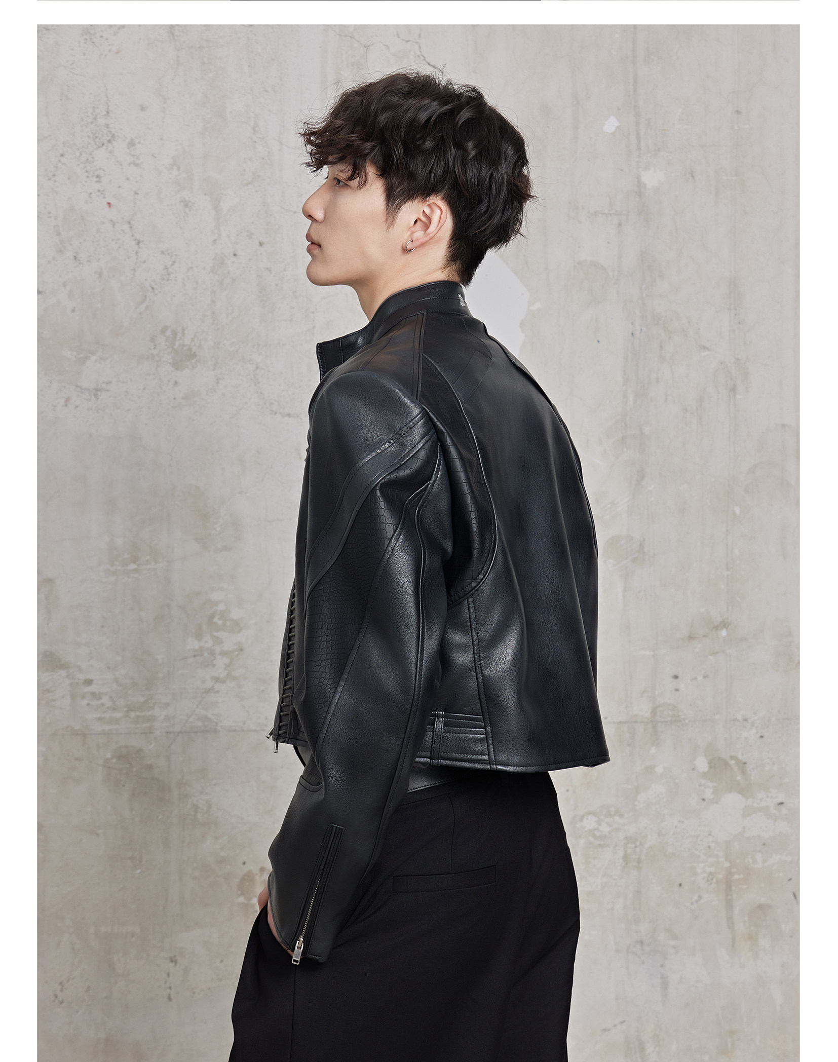 FACEON LAB Akira Cropped Biker Jacket
