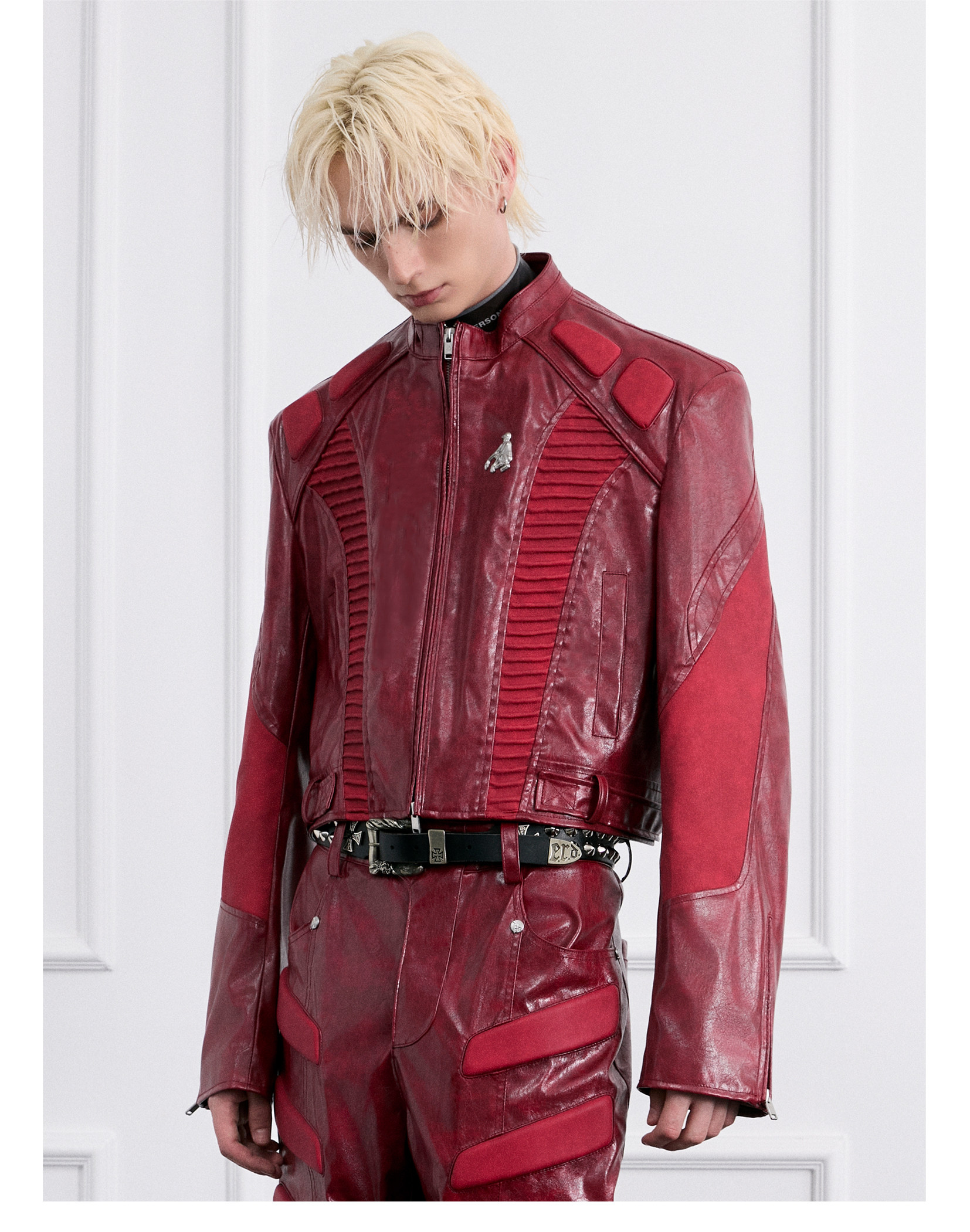 FACEON LAB Akira Cropped Biker Jacket