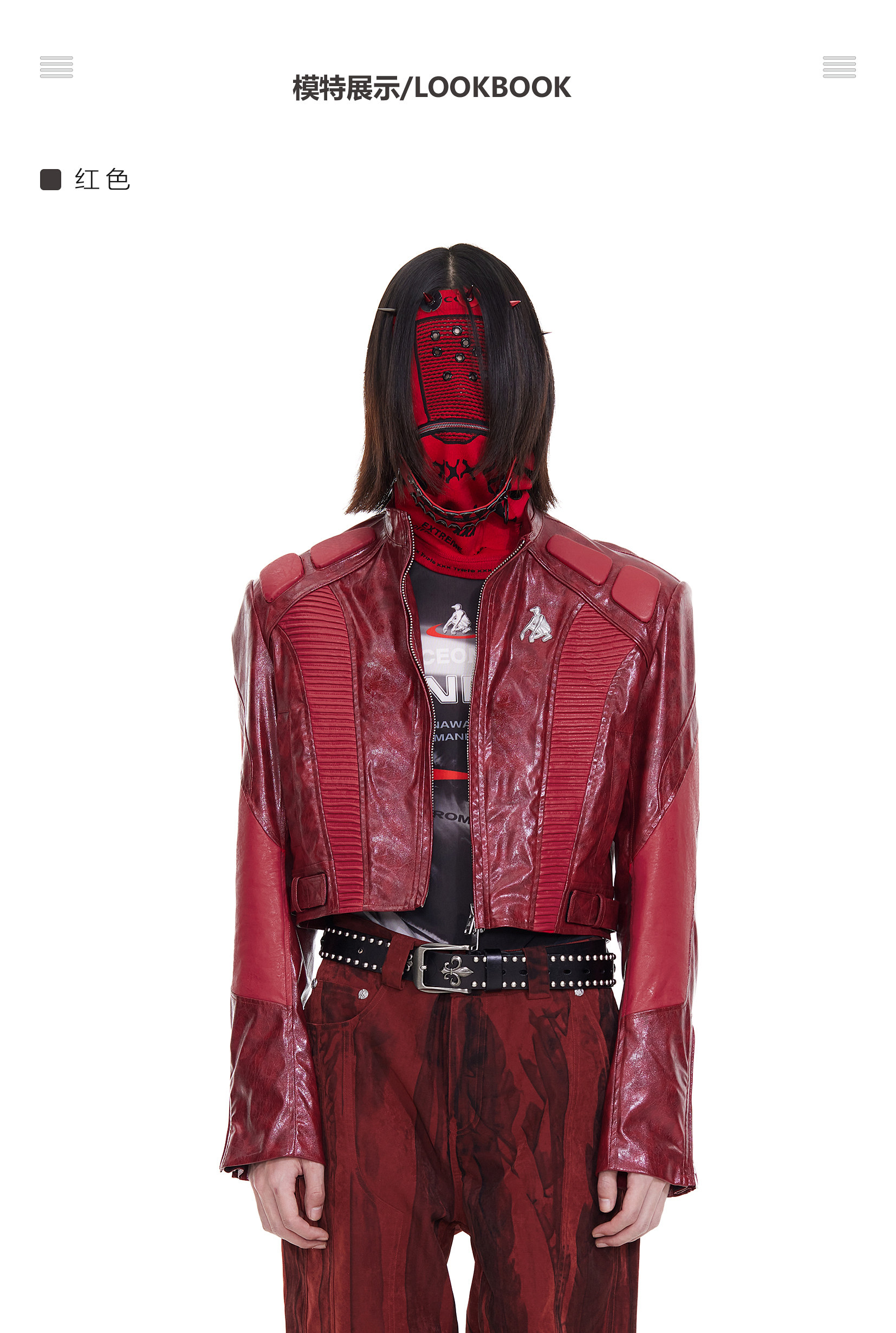 FACEON LAB Akira Cropped Biker Jacket
