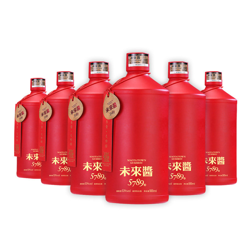 MAOTAITOWN 未来酱 5789 500ml x 2 未来酱5789红金53度坤沙酱香型白酒纯粮酒高度白酒整箱装500ml*6评价