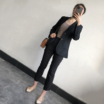 Return of the god of clothing 2186# wool blend export tail single high quality womens slim suit