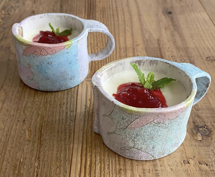 Domestic Spot Morita Miho Mori Tanata Unsteps Japanese Writer's Instrumental Mark Cup Relief Flower Bowl-Taobao