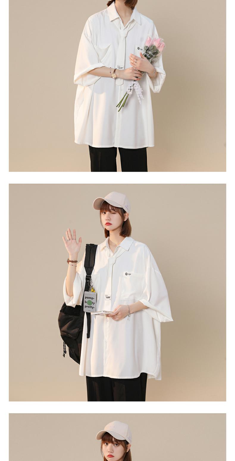 black Ice silk Short sleeve shirt female 2025 The new summer Thin money shirt loose coat easy Big size Women's wear Put on your clothes