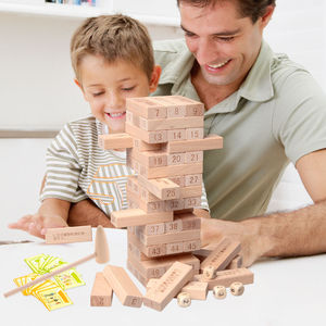 叠叠高数字抽积木儿童亲子互动玩具高益智层层叠叠乐成人桌面游戏
