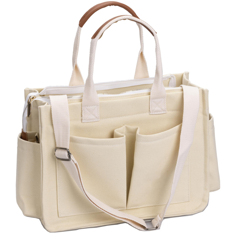 Amazon New Women's Large Canvas Tote Bag Laptop Crossbody Bag Mommy Bag Daily Bag Handbag