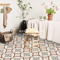 Guoma Moroccan retro small tiles garden tiles kitchen bathroom balcony tea restaurant floor tiles 200x200