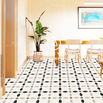 Guomajia French cream small tiles Nordic bathroom tiles kitchen bathroom garden restaurant mosaic floor tiles