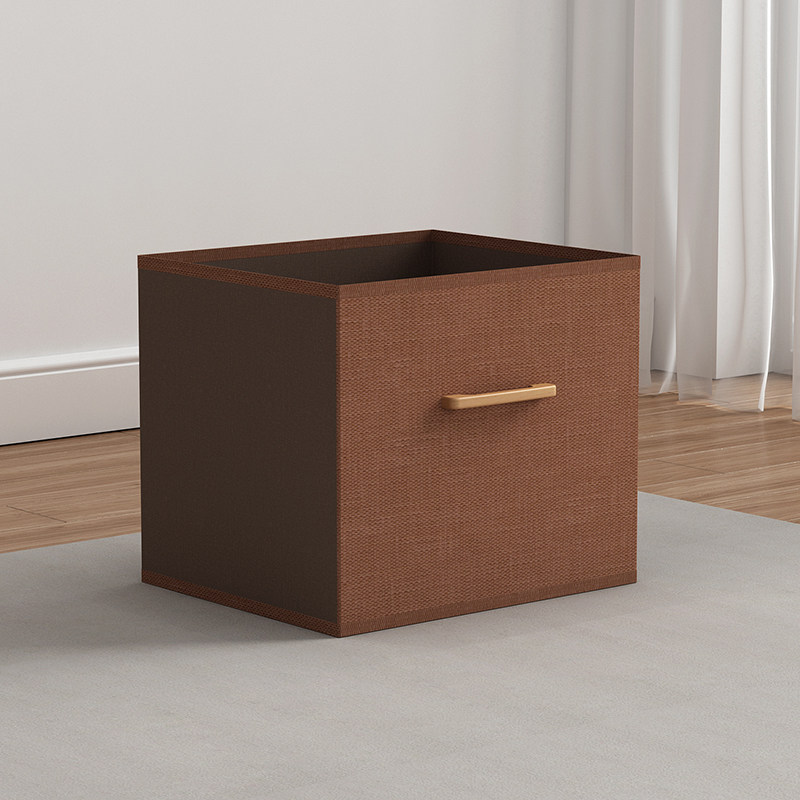 Household non-woven children's storage box toddler toy storage box foldable cotton and linen fabric storage basket drawer