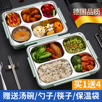 304 stainless steel insulated lunch box office worker lunch box set children and primary school students large capacity male partition lunch