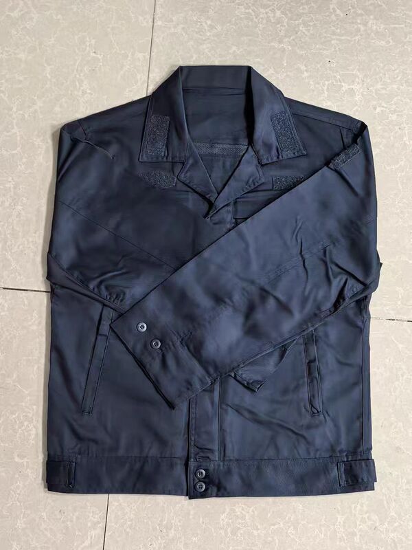 New Summer Ship Dark Blue Work Clothes Winter Ship Overalls Training Clothes Reflective Strips Wear-Resistant Work Clothes for Men