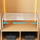 Imported muj printable retractable wardrobe layered partition wardrobe pulling storage rack split block