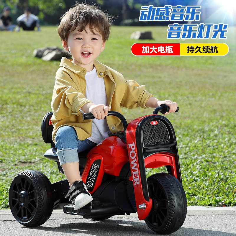 Children's Toy Car Boys 2022 new big toy motorcycle can take 5 years old electric double