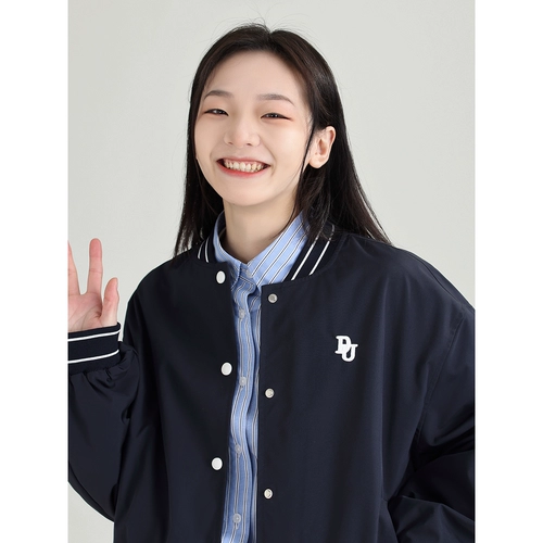 DESSUU Бейсбольная форма, однотонная куртка, с вышивкой, подходит для подростков