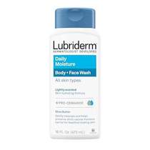Lubriderm Daily Moisture Body + Face Wash， Hydrating Body