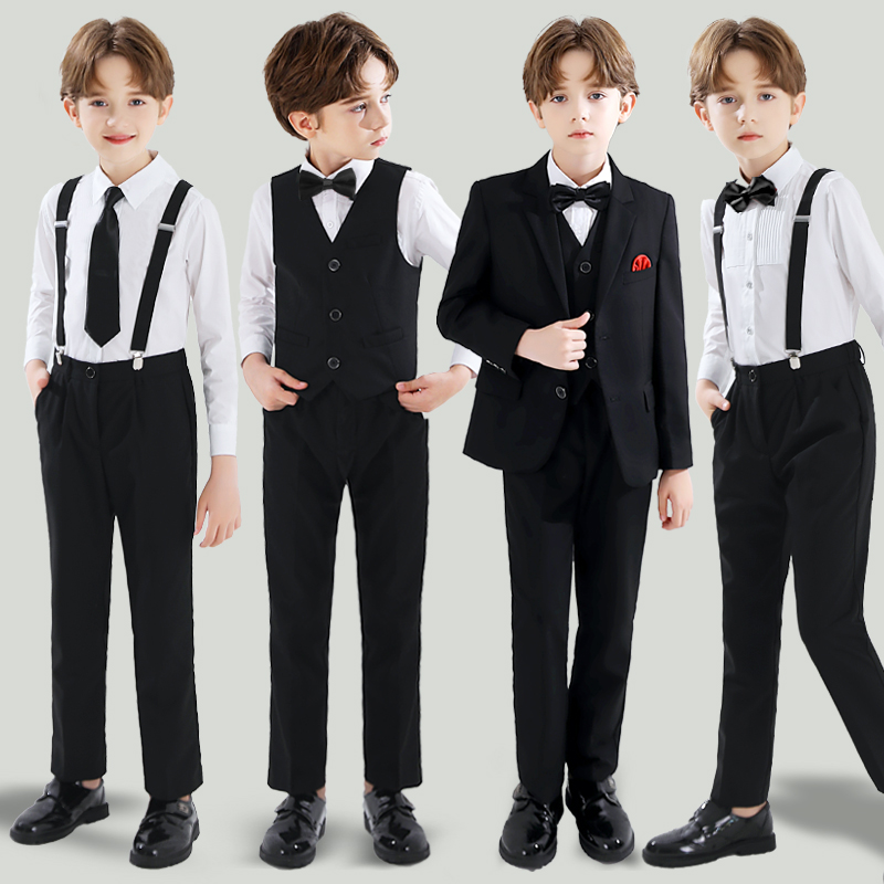 Children's suit suit boy flower boy gown gown Inron boy piano to play host Western suit jacket-Taobao