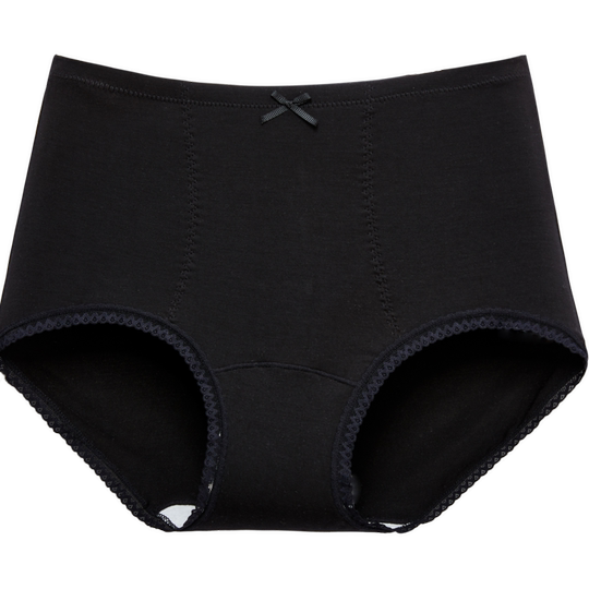 三福内裤女高腰不夹臀纯棉底档新款优雅莫代尔收腹半平角裤455135