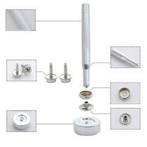 Source factory screw large white buckle set combination 15mm stainless steel stroller yacht tarpaulin four-button buckle
