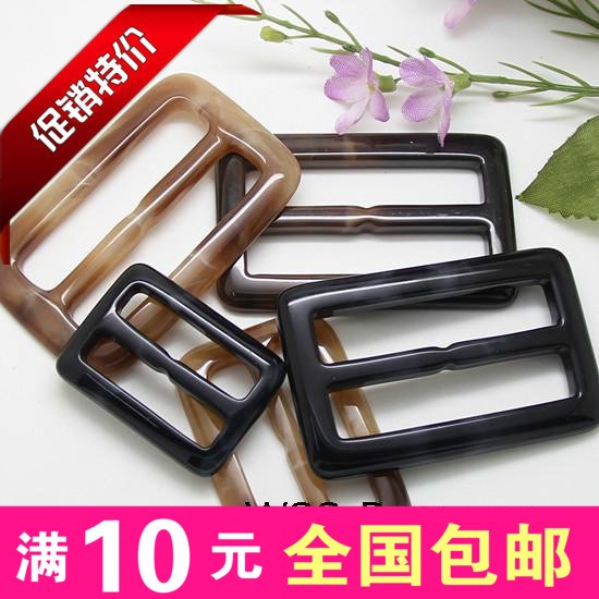 Belt button Black brown trench coat waist button Day button Round rectangular resin button