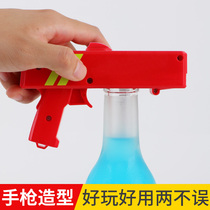 Creative beer bottle opener launch type beer bottle cap opener without trace ejection bottle cap launcher bottle capping tool