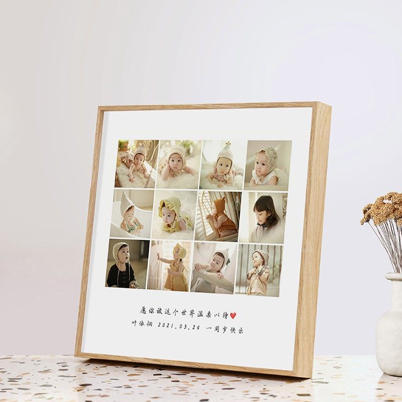 One year old photo frame at the same time photo swing Taobao baby's birthday photo frame for birthday photo frame 12 months-Taobao