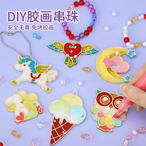 Children Strings Beads Handmade Diy Material Girl Necklace Bracelet Weak View Training Special Attention Girl Puzzle Toy