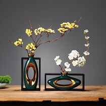 Vase Pendulum Pieces Living Room Flower Arrangement Book House Bogu Shelf TV Cabinet Home Decoration Pint Furniture Soft Fashion Idea New Chinese Style