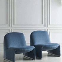 Nordic New Light Extravagant Designer Home-style Dining Room Backrest Cloth Art Casual Sofa Single Float Armchair