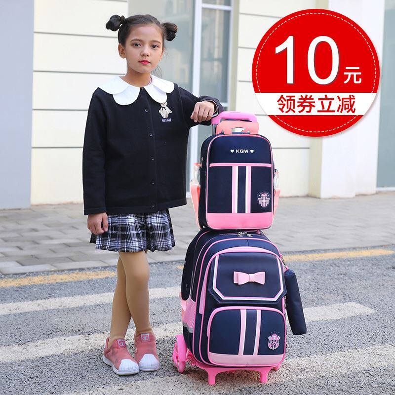 Lalever Schoolbags 2021 New Elementary School Children Women's Tennis Red Girl Child Three To Sixth Grade Boy Integrated
