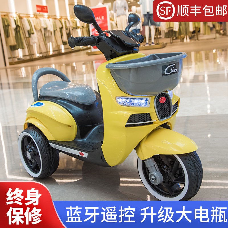 Toy car can sit on the number of people double children super one-year-old baby sliding electric car remote control