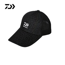 DAIWA da 100 million watt black laser fishing cap DCN-9209C Half mesh cap Fashion breathable sun hat