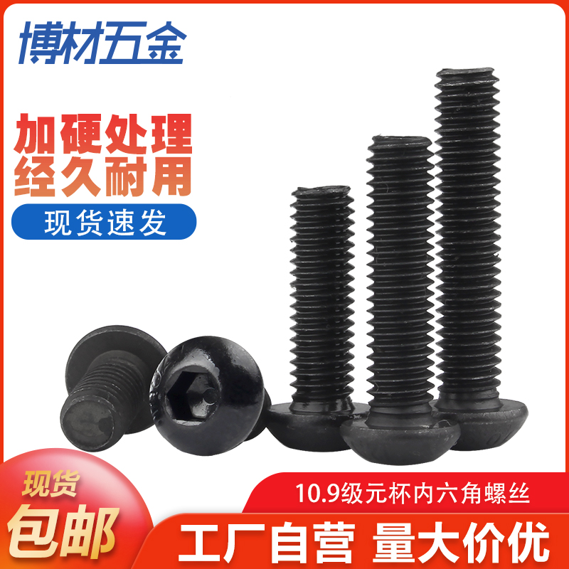10 9 stage screw round head bolt cup mushroom umbrella head half round head screw M5M6M8 M10