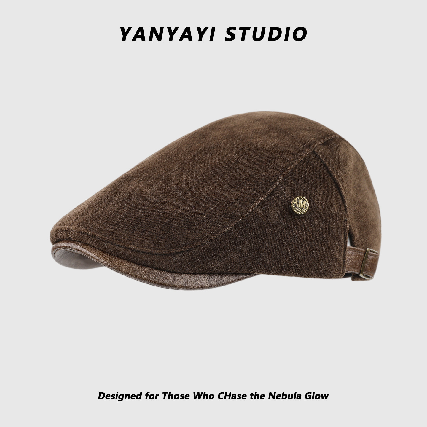 Old-fashioned retro beret, unisex autumn/winter casual versatile beret, face-slimming artistic newsboy painter hat.