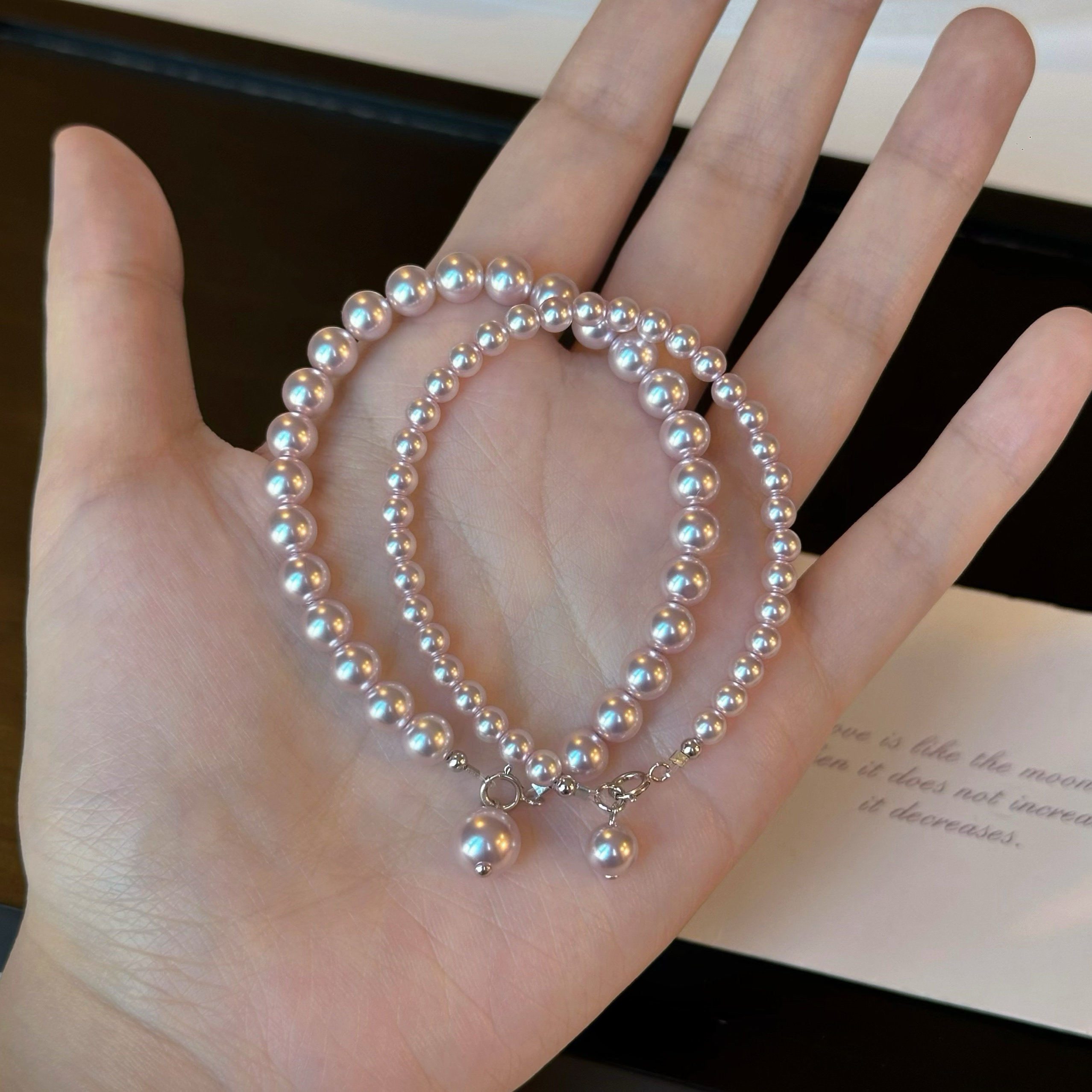 鲛人语/曼塔玫瑰春夏温柔薰衣草珍珠手链✨轻奢高级感S925银手串，女神必备！💍-手链-淘宝好物网, image size:2556x2556