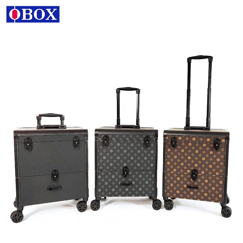 OBOX High-quality Light Luxury Professional Makebox Beauty Nail with Drawer Embroidery Special Drawing Rod Toolbox